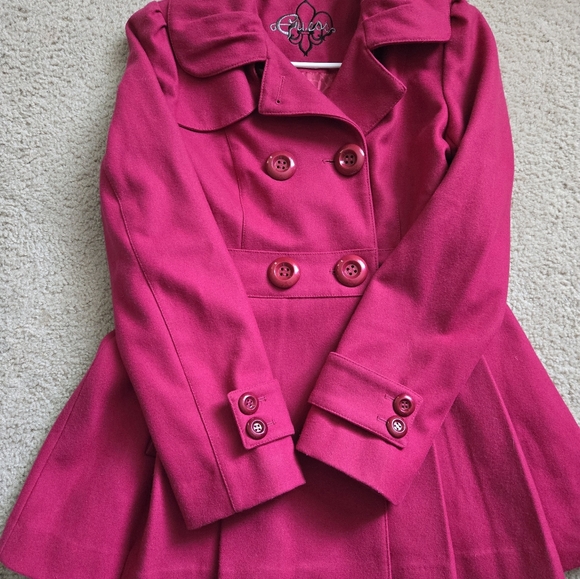 GUESS Vintage Stylish brigth Pink Double-Breasted Coat Barbie Y2k - Picture 4 of 8